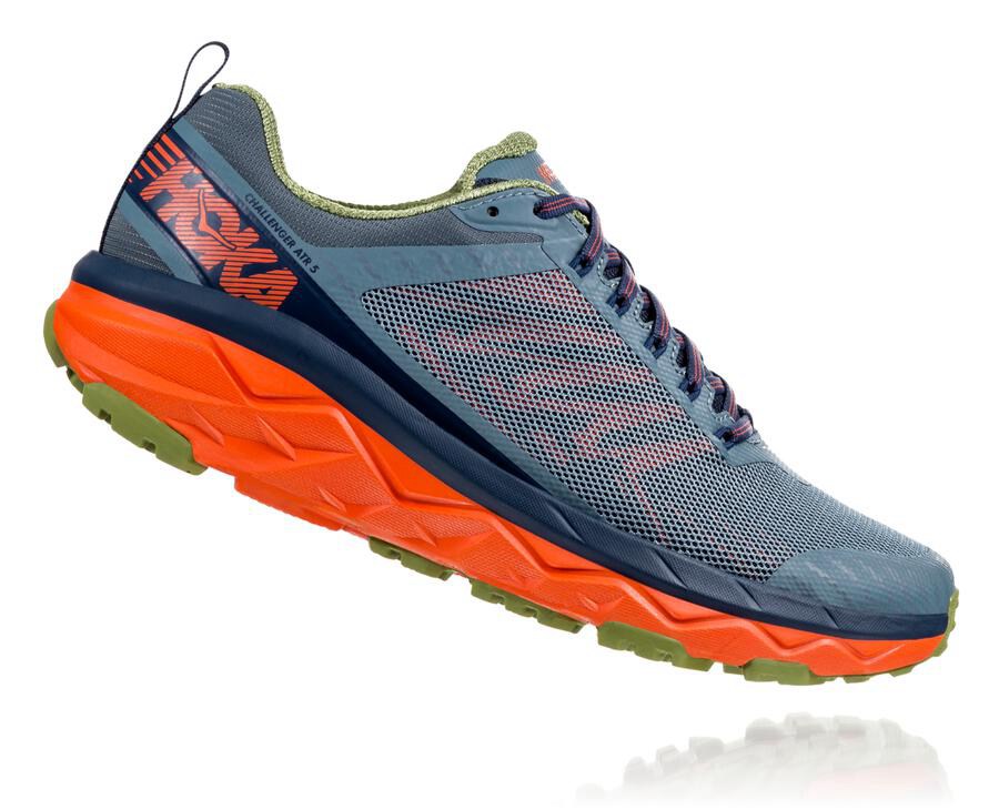 Tenis Hoka One One Trail Hombre Azul Marino - Challenger Atr 5 - IWPR64398